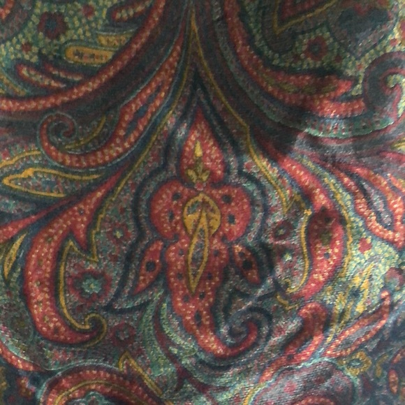 Fashionable Polo by Ralph Lauren Double layered Paisley pattern scarf. Italy - Picture 8 of 15